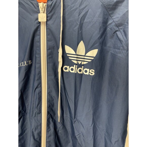 Adidas Men’s Jacket Hoodie Rain Mellow Ride Club Windbreaker Navy Color Sz S - Picture 3 of 16